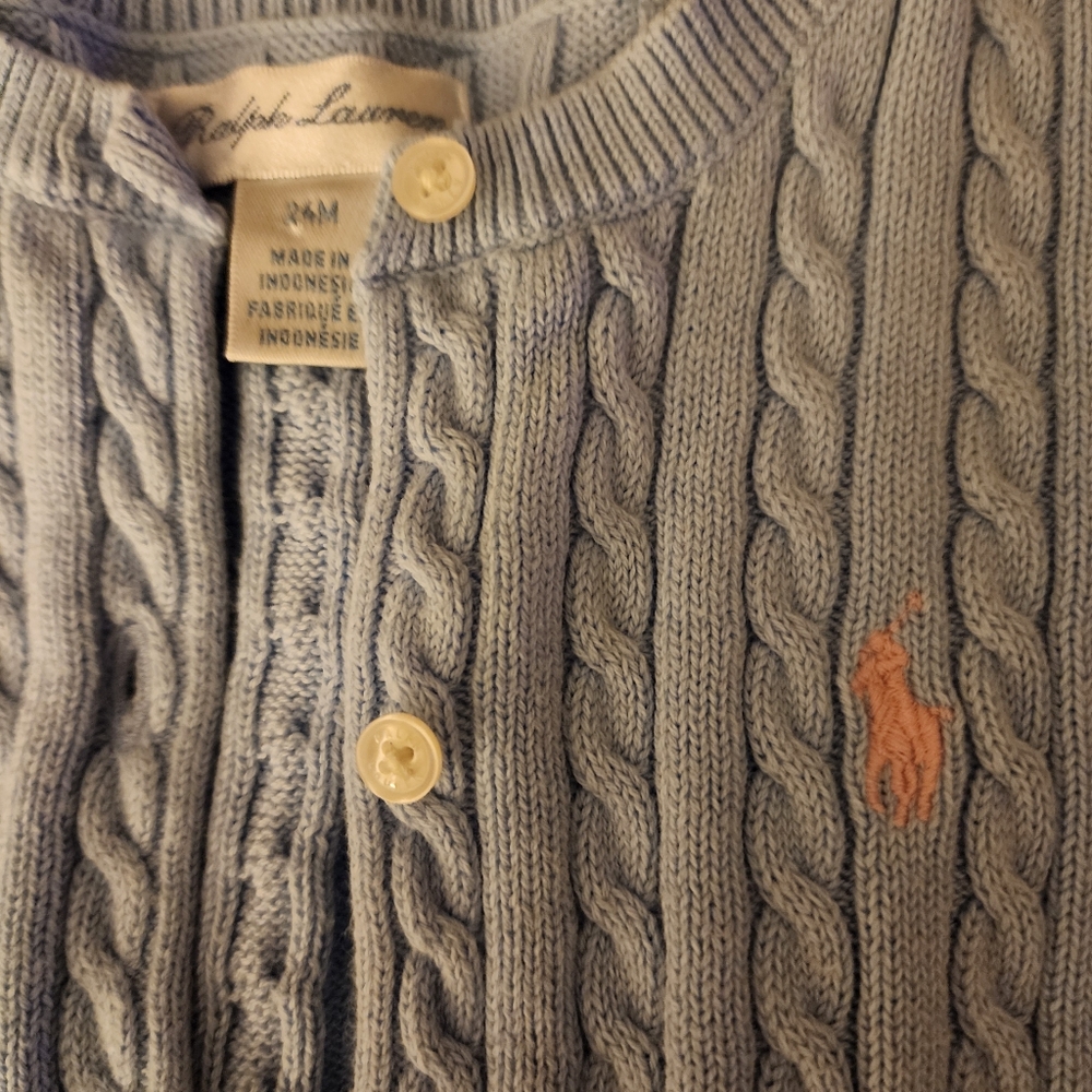 18-24 Months Ralph Lauren Blue Sweater Collection - Picture 2 of 3
